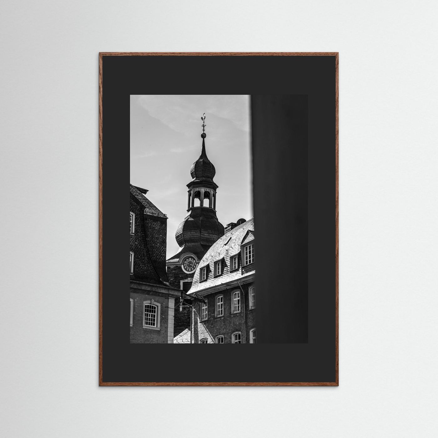 Oude kerk in Monschau in Duitsland