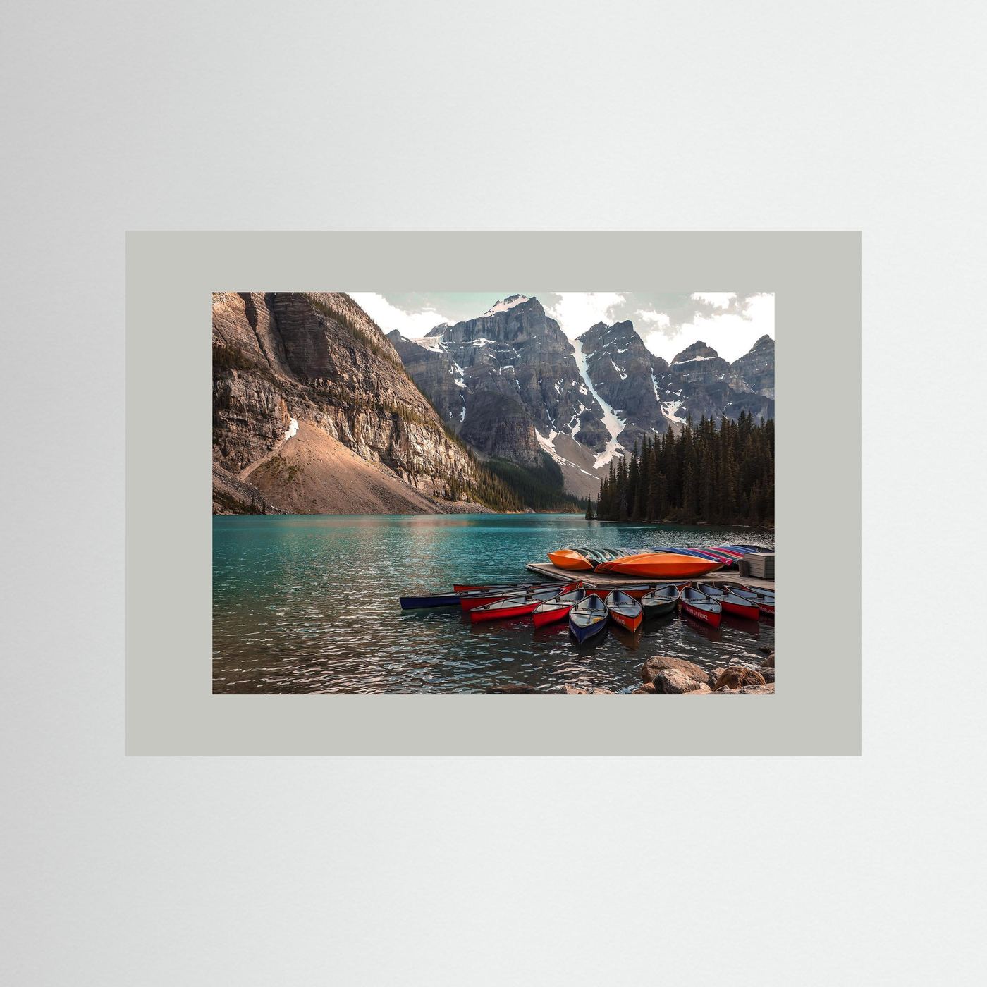 Beautiful Moraine Lake, Alberta in Canada. 