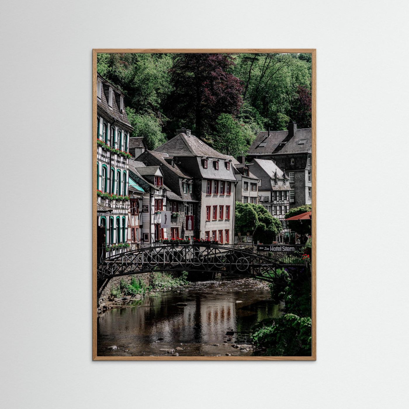 Historische gebouwen in Monschau, Duitsland