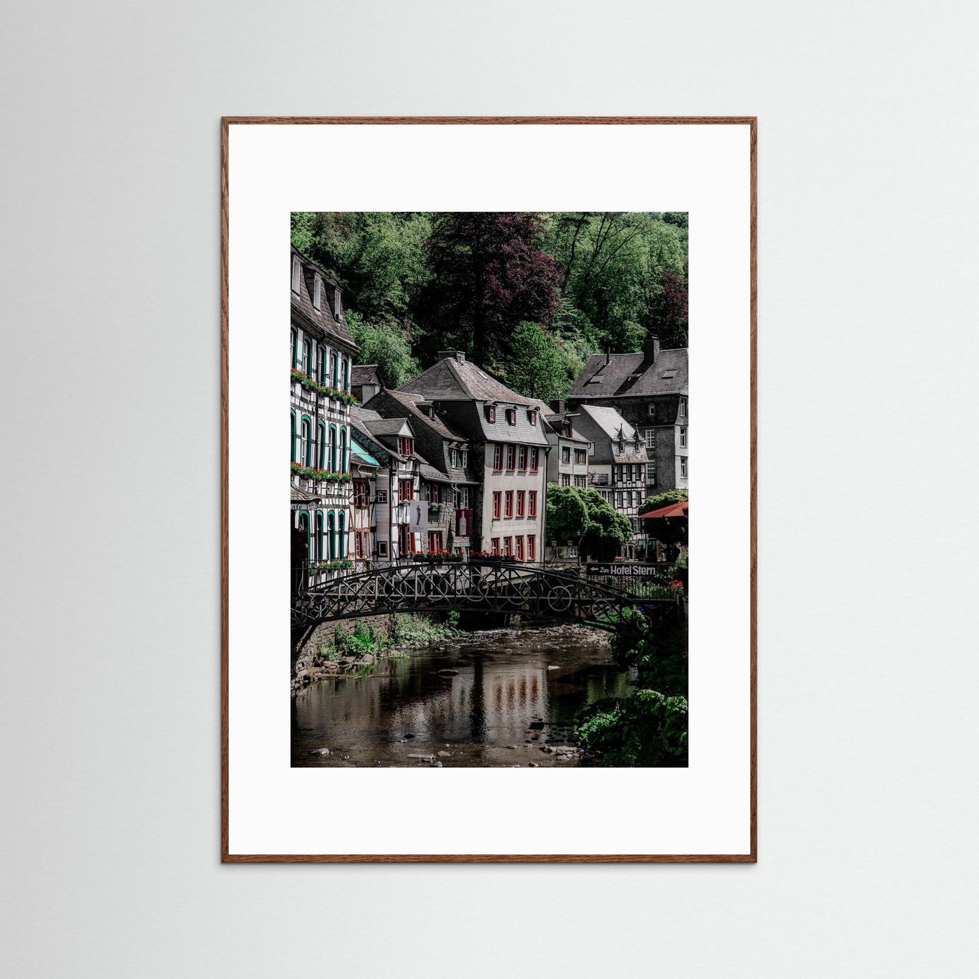 Historische gebouwen in Monschau, Duitsland