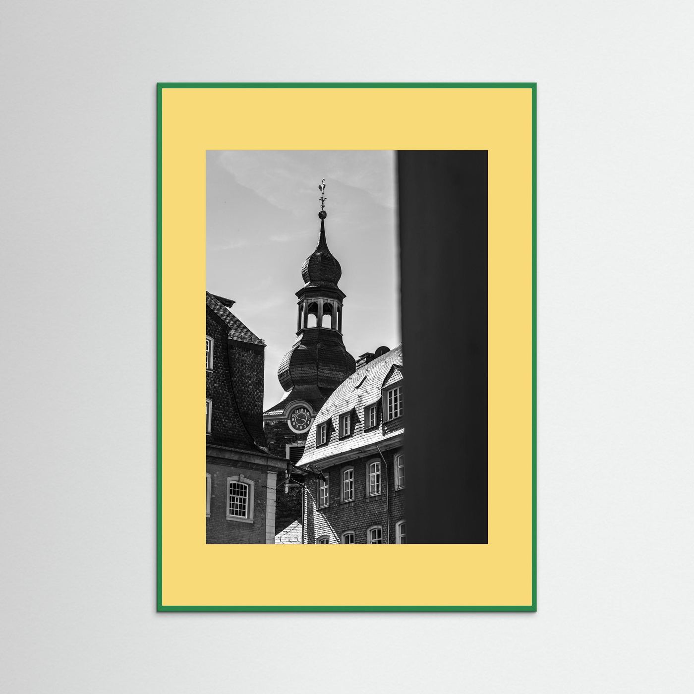 Oude kerk in Monschau in Duitsland