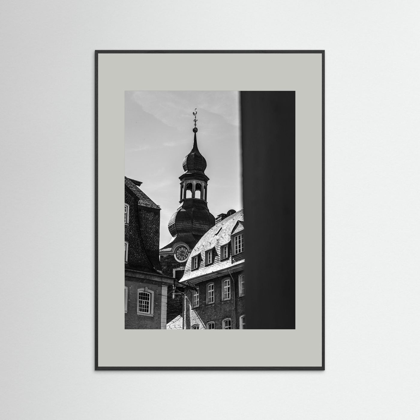 Oude kerk in Monschau in Duitsland