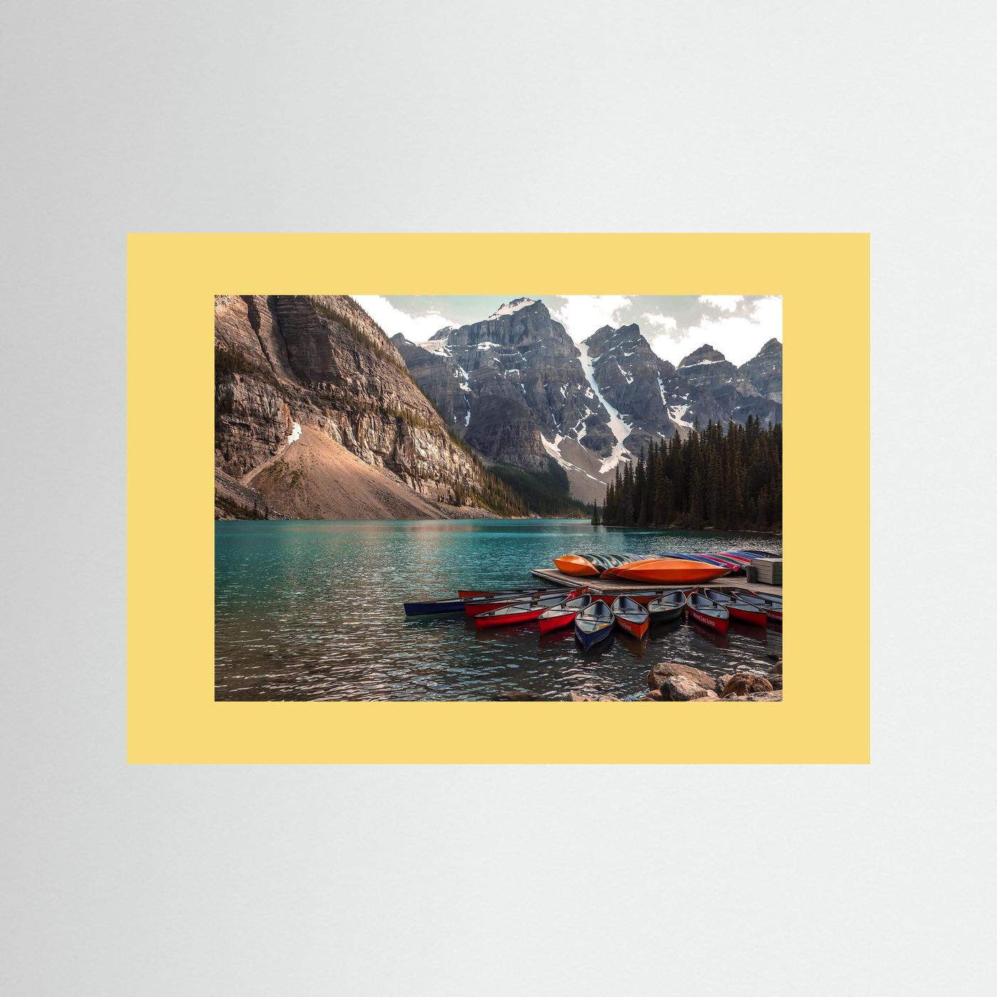 Beautiful Moraine Lake, Alberta in Canada. 