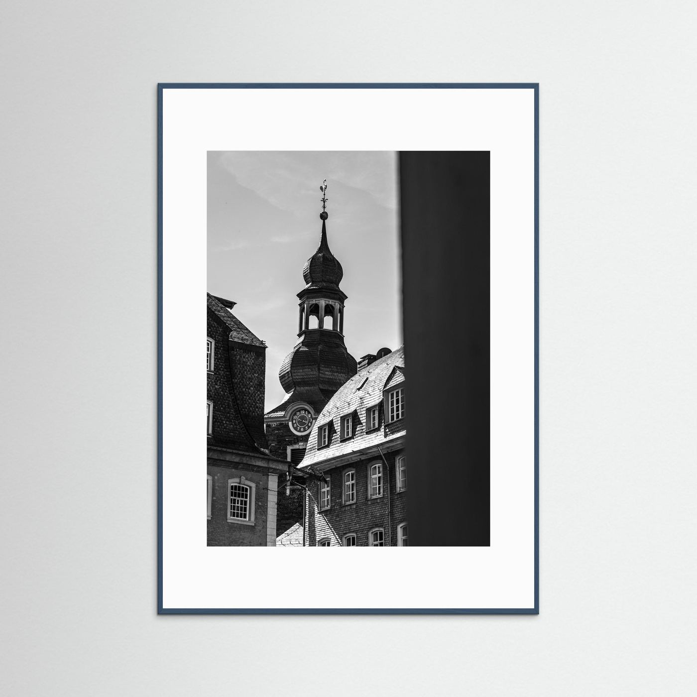 Oude kerk in Monschau in Duitsland