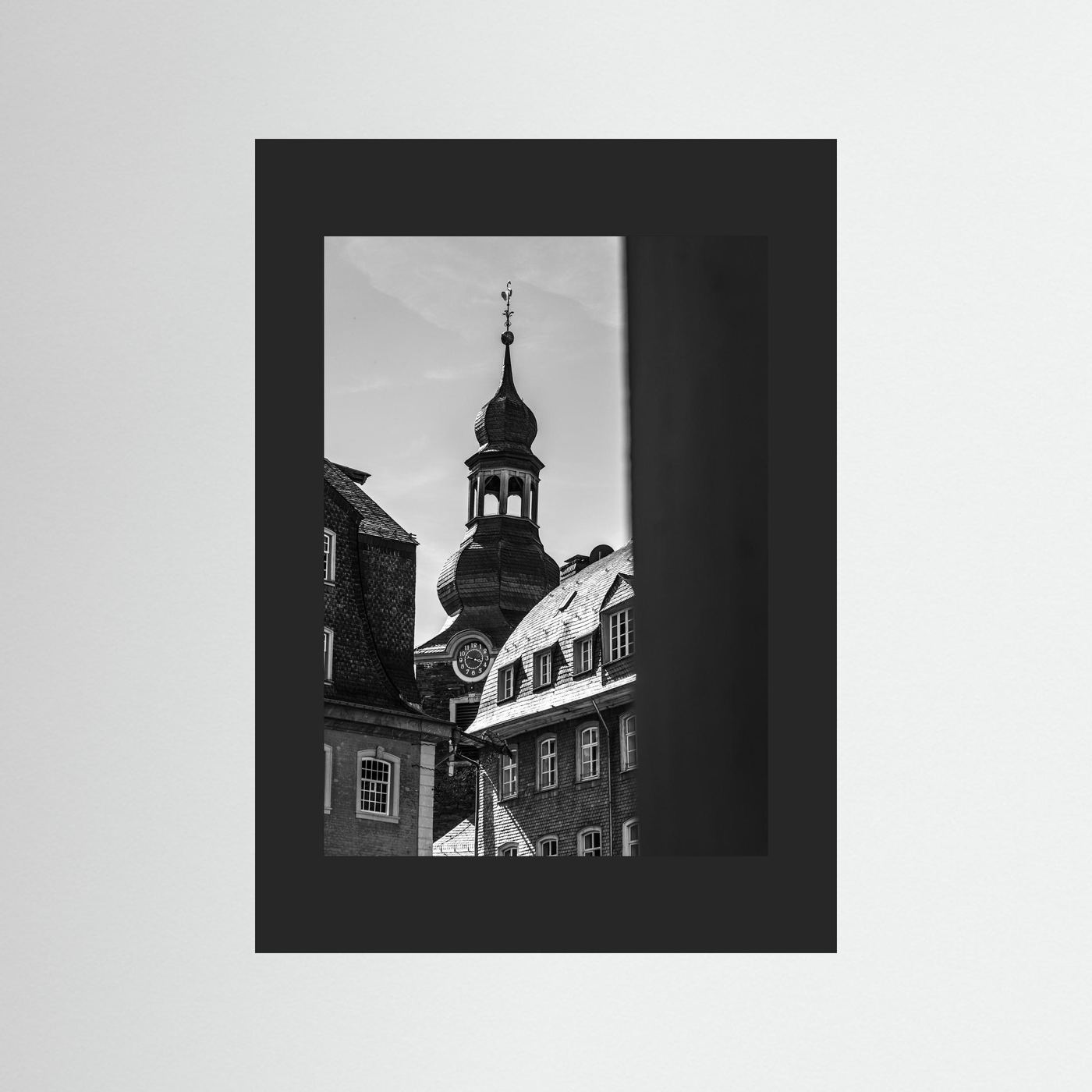 Oude kerk in Monschau in Duitsland
