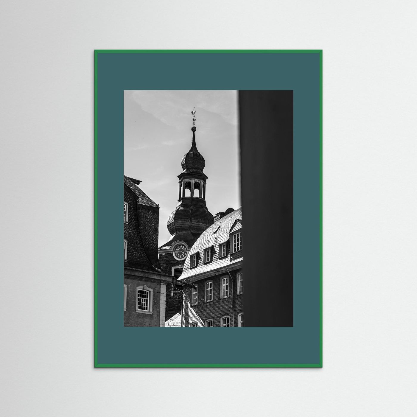 Oude kerk in Monschau in Duitsland