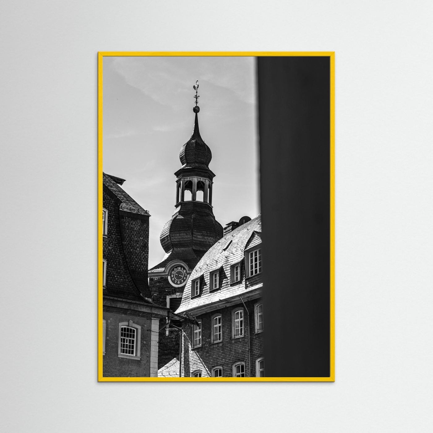 Oude kerk in Monschau in Duitsland