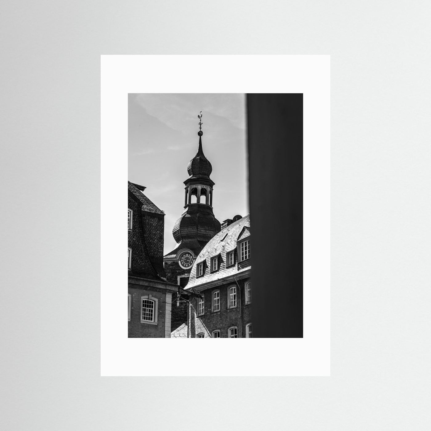 Oude kerk in Monschau in Duitsland