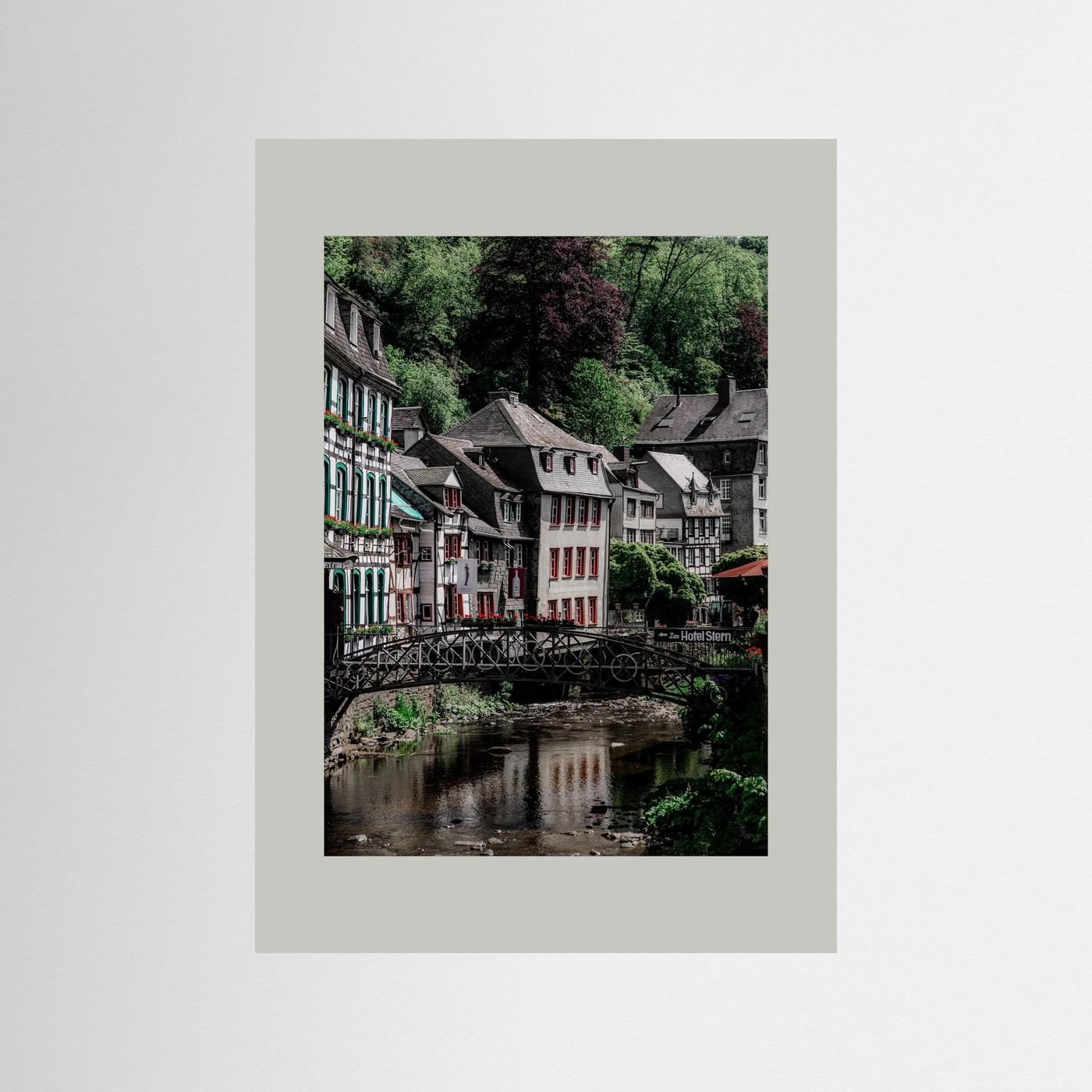 Historische gebouwen in Monschau, Duitsland