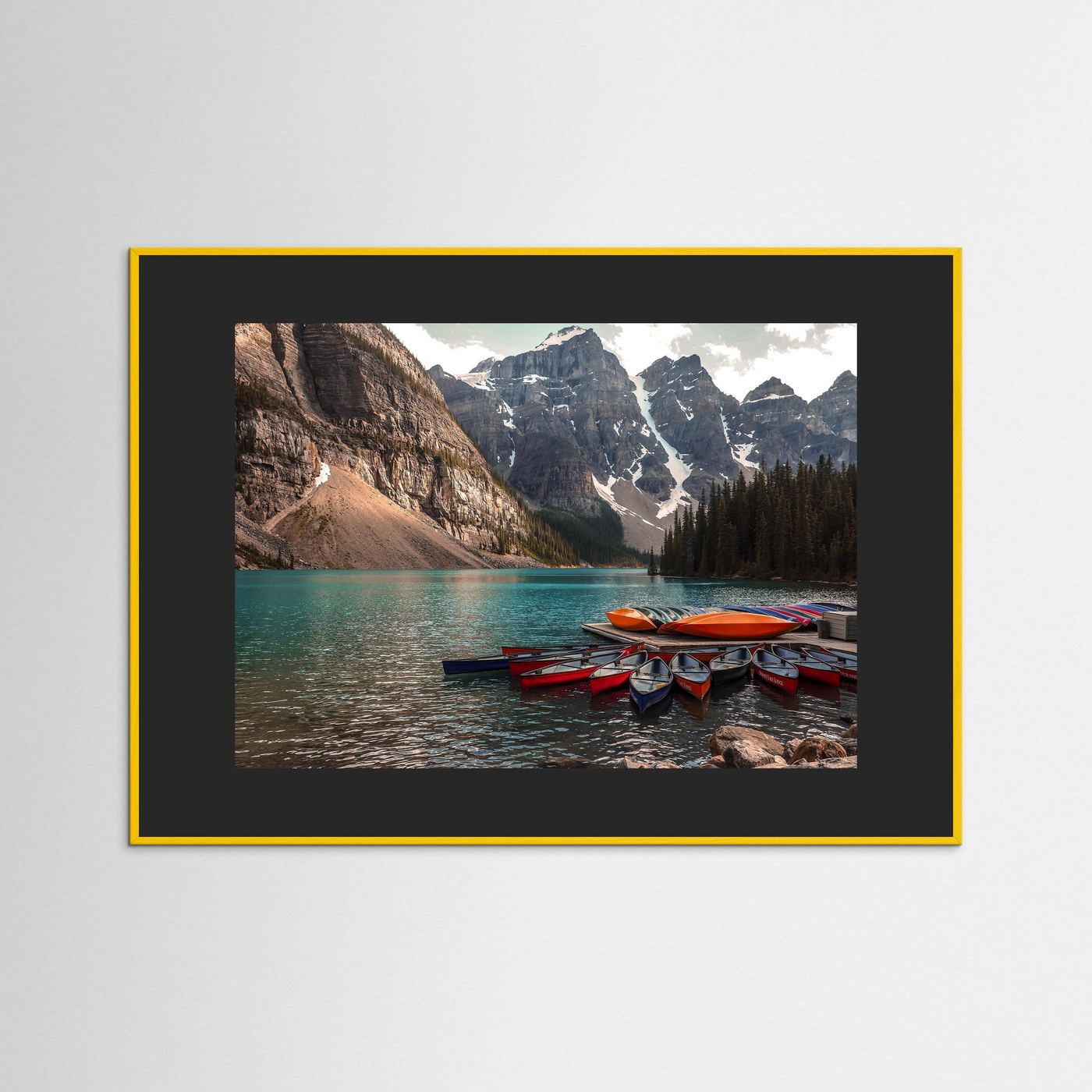 Beautiful Moraine Lake, Alberta in Canada. 