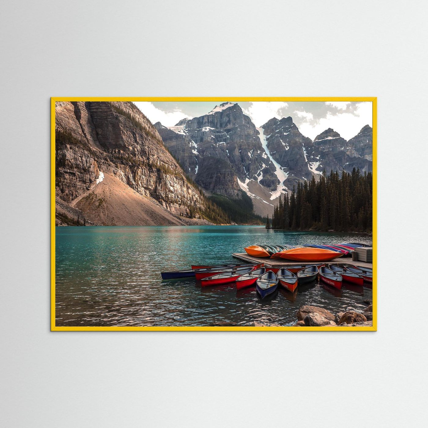 Beautiful Moraine Lake, Alberta in Canada. 
