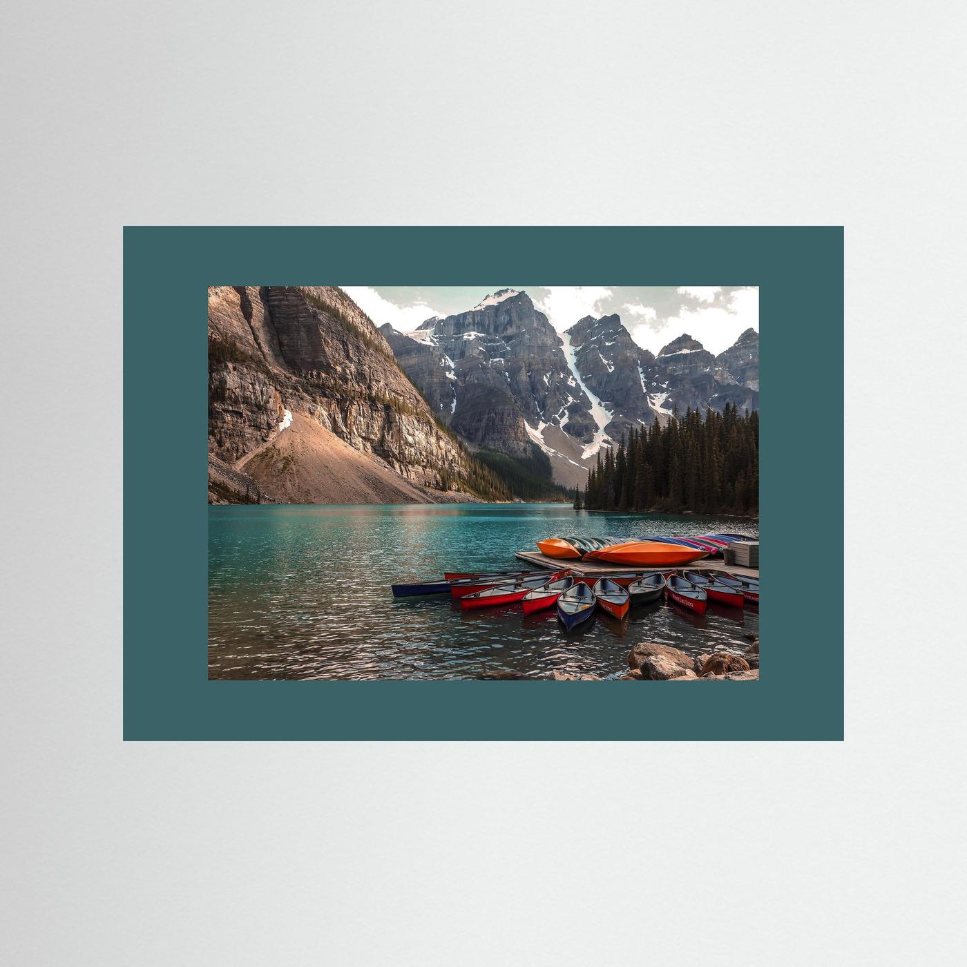 Beautiful Moraine Lake, Alberta in Canada. 