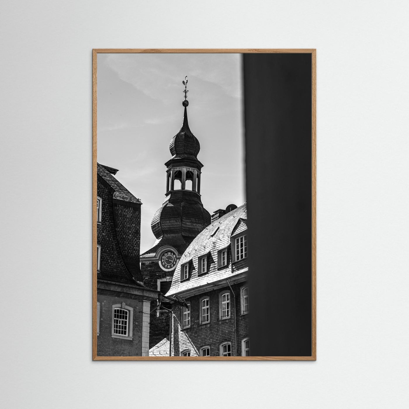 Oude kerk in Monschau in Duitsland