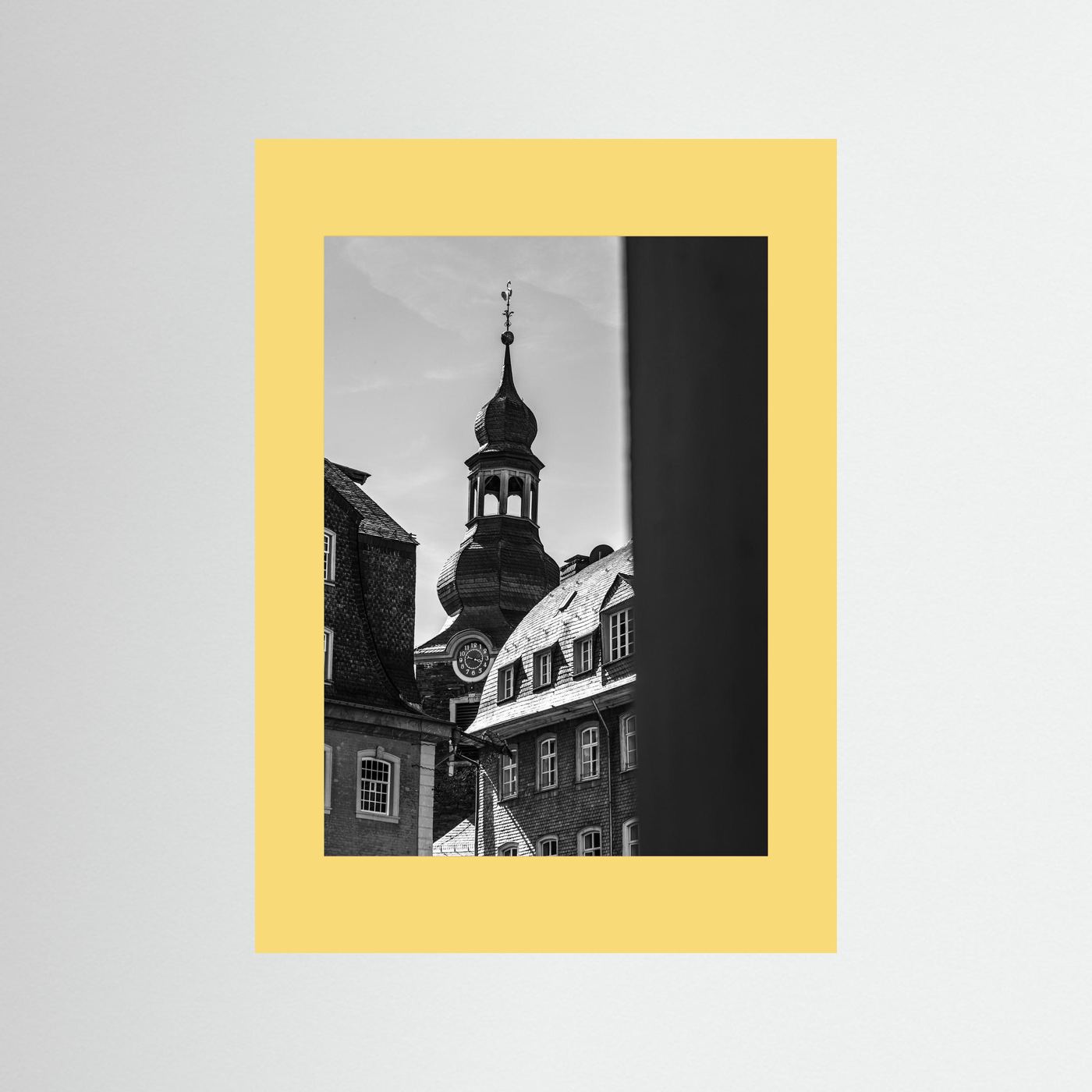 Oude kerk in Monschau in Duitsland