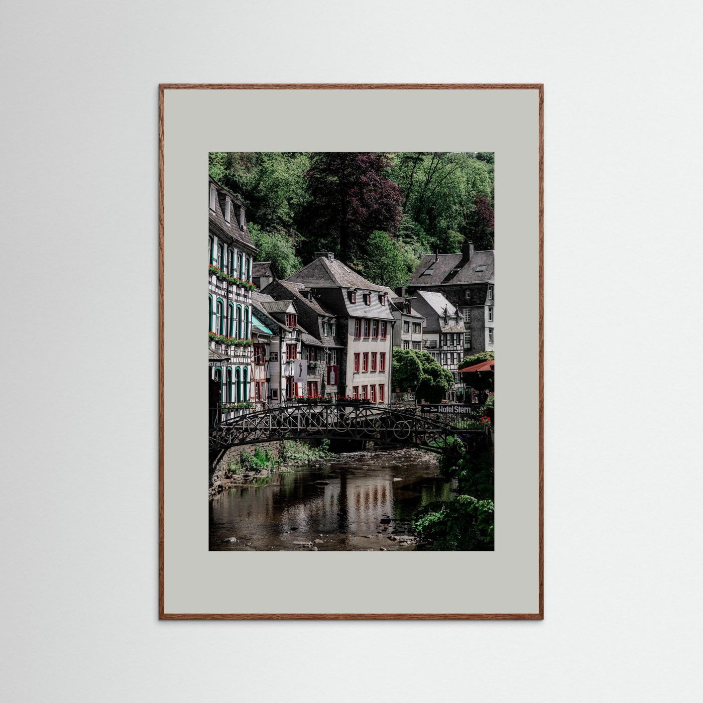 Historische gebouwen in Monschau, Duitsland