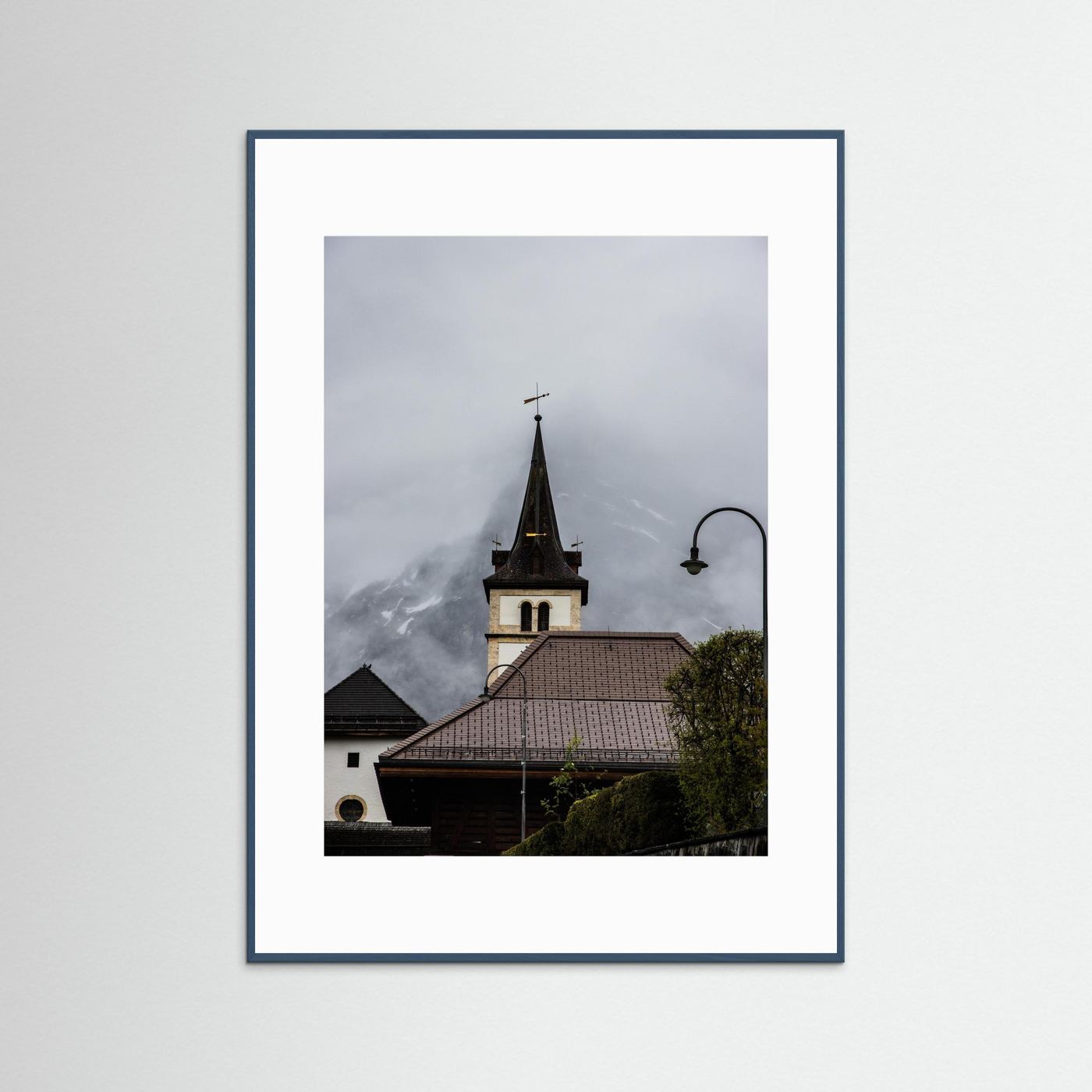 Famous church in Grindelwald, Switzerland