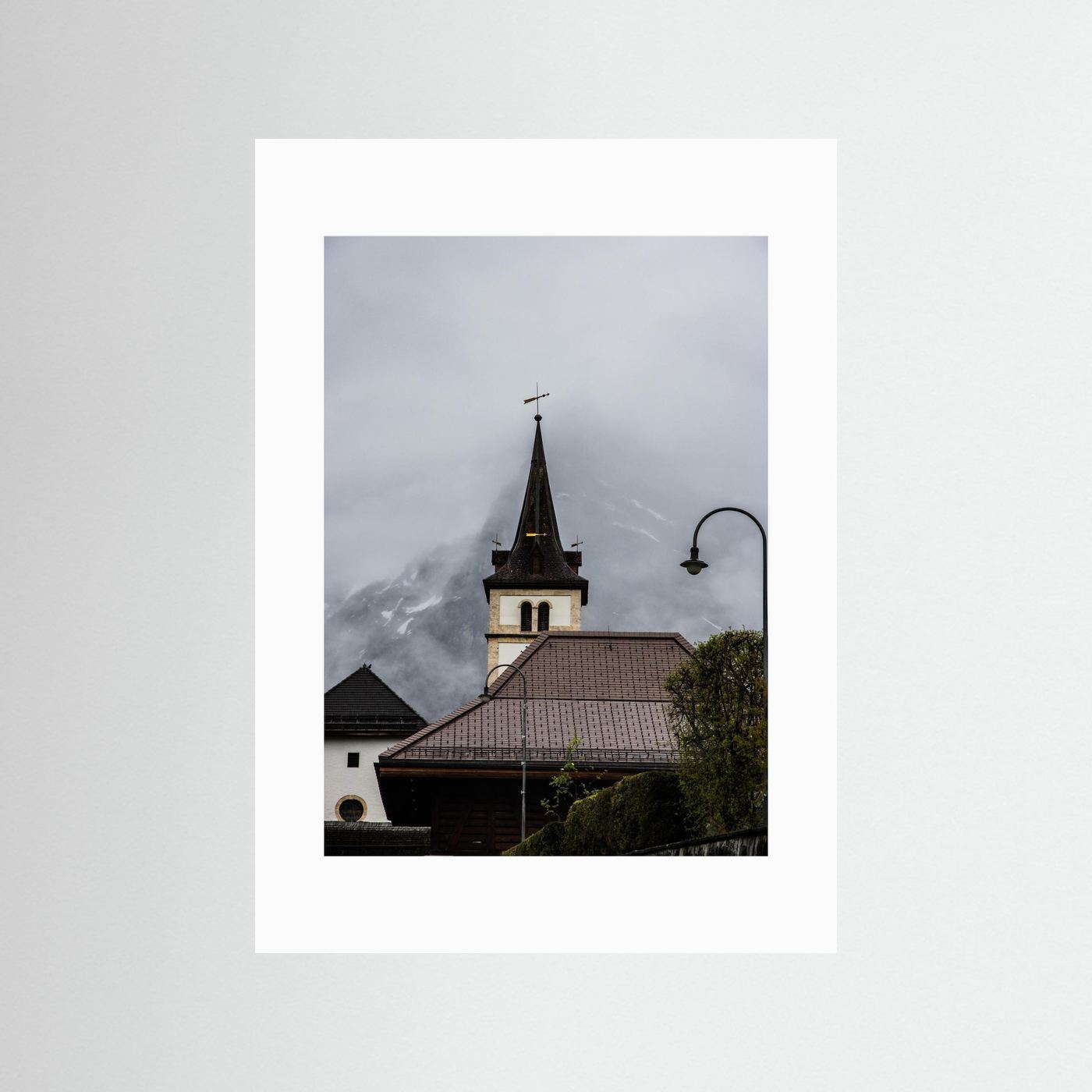 Famous church in Grindelwald, Switzerland