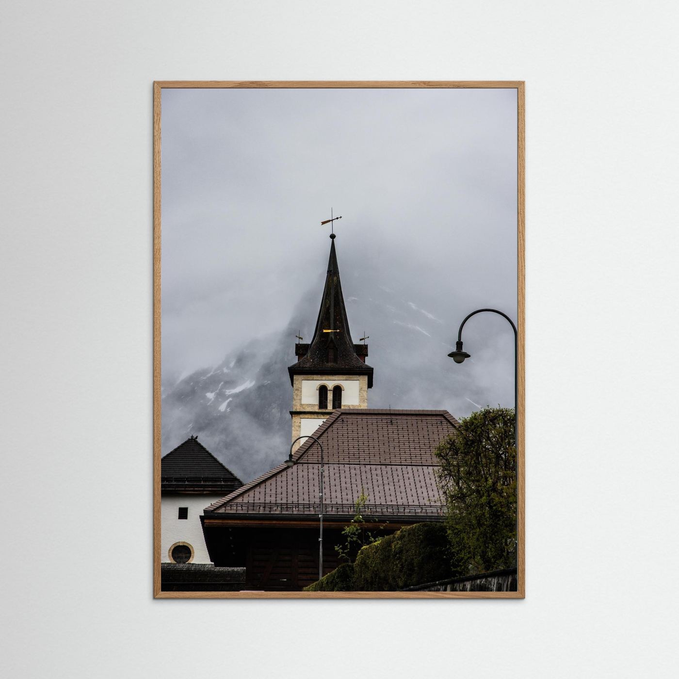 Famous church in Grindelwald, Switzerland