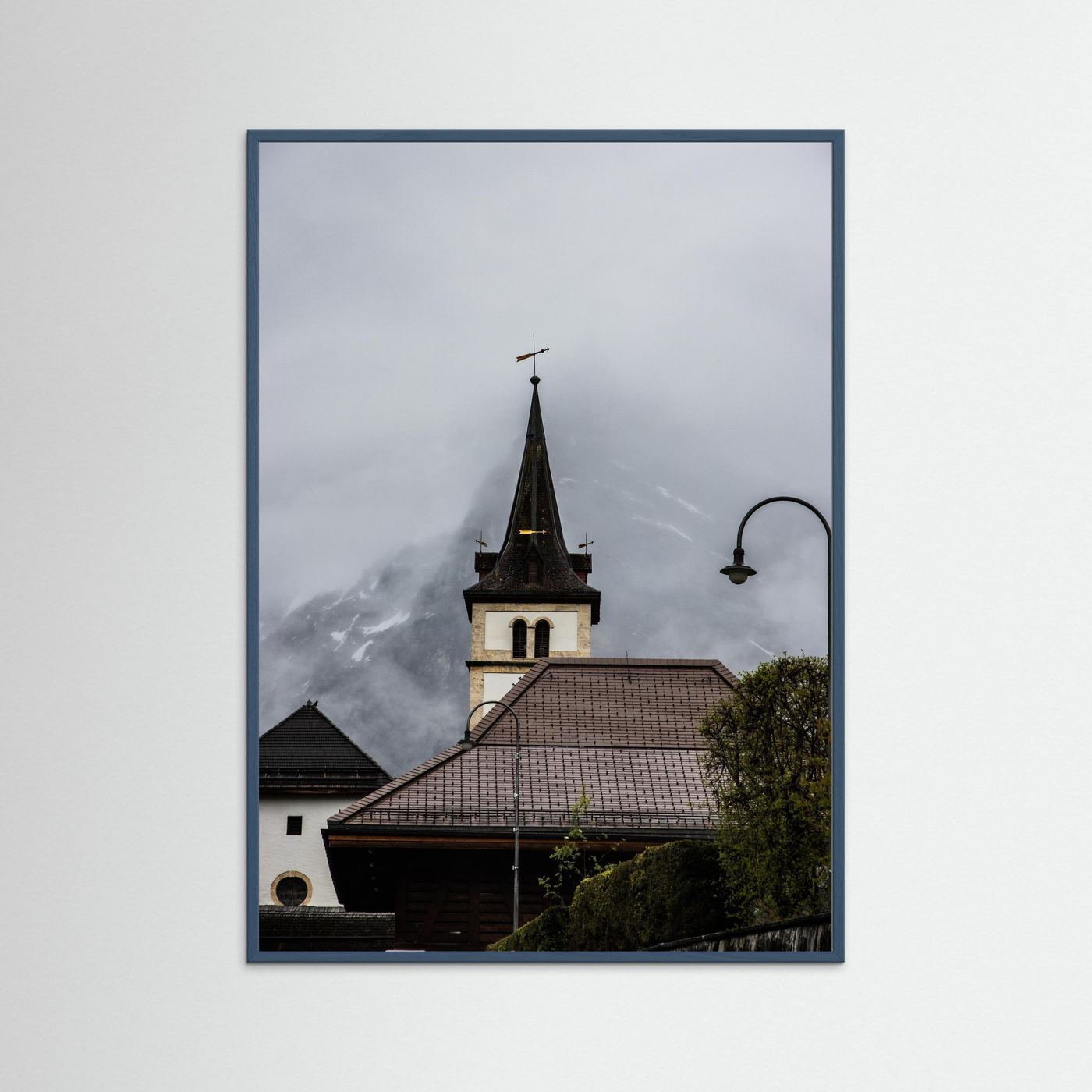 Famous church in Grindelwald, Switzerland